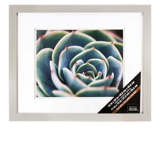 8 Pack: Gray Gallery Wall Frame with Double Mat by Studio D&#xE9;cor&#xAE;